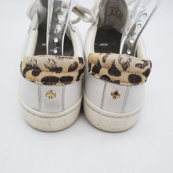 Keds x Kate Spade Ace Leather Leopard Sneakers Women's size 6 - Picture 6 of 12